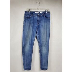 Basement Denim Women Medium Wash Skinny Jeans Size EUR 42 Blue Stretch Casual